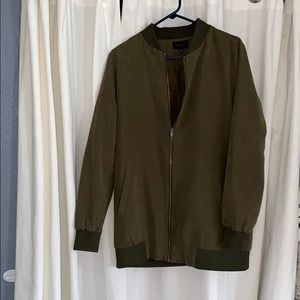 Dark green bomber jacket